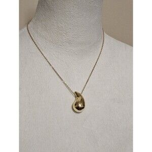 316L Stainless Steel Teardrop Pendant Necklace for Women